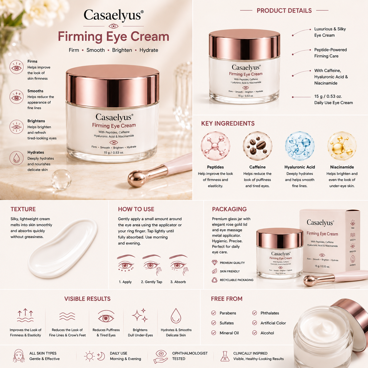 Casaelyus® Firming Eye Cream
