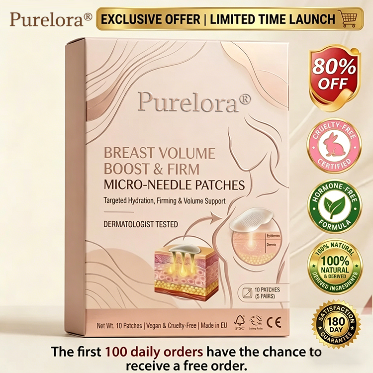 𝐏𝐮𝐫𝐞𝐥𝐨𝐫𝐚® Targeted Breast Enhancement Advanced Nano Microneedle Patch