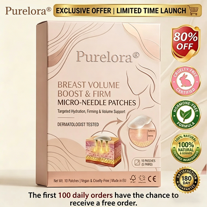 𝐏𝐮𝐫𝐞𝐥𝐨𝐫𝐚® Targeted Breast Enhancement Advanced Nano Microneedle Patch