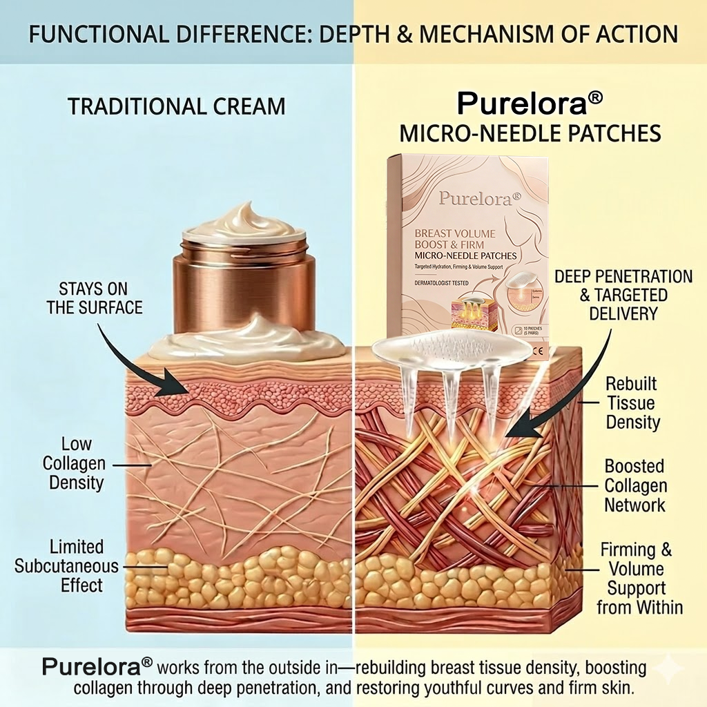 𝐏𝐮𝐫𝐞𝐥𝐨𝐫𝐚® Targeted Breast Enhancement Advanced Nano Microneedle Patch