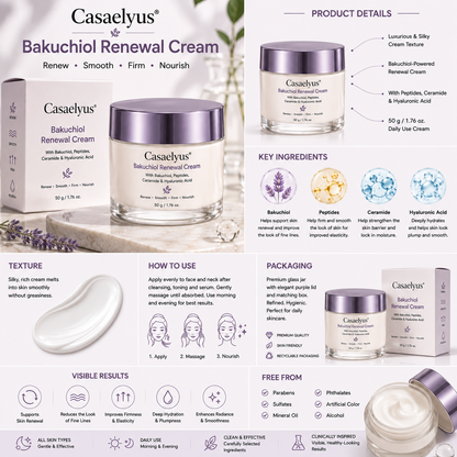 Casaelyus® Bakuchiol Renewal Cream