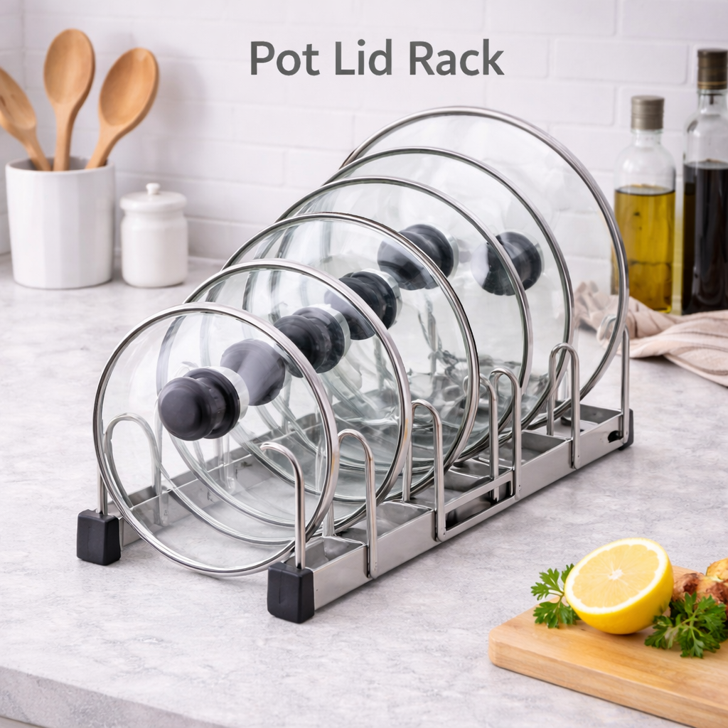 Pot lid rack