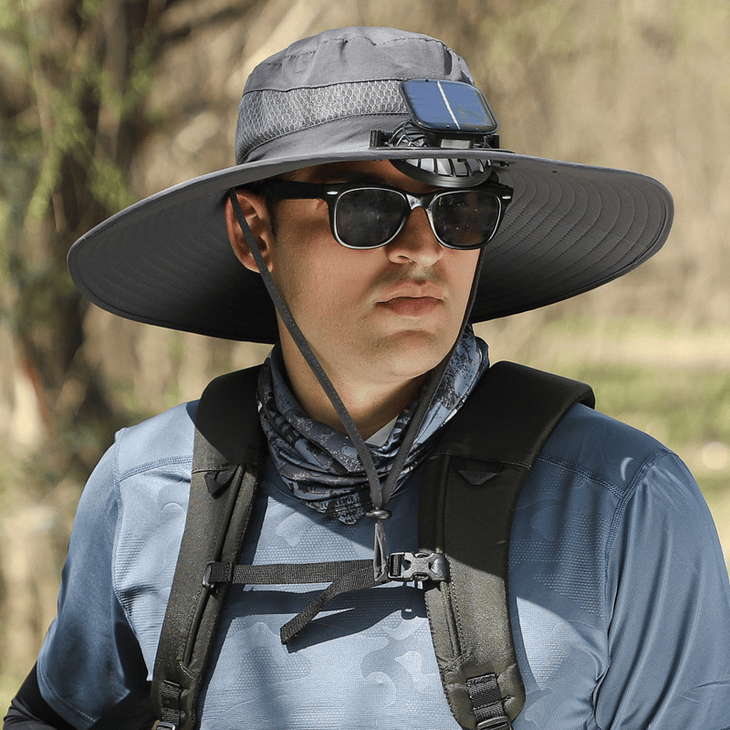 Last Day 75% OFF🔥2026 Summer Hot Sale🔥 New Ultralight Solar Fan Sun Hat – Lighter Than a Baseball!⚾(Only 11oz)