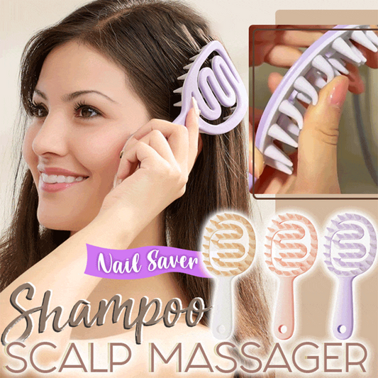 Hollow Out Shampoo Brush Scalp Massager