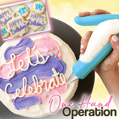 Cake Decorating Piping Pen Tool and Nozzle Set