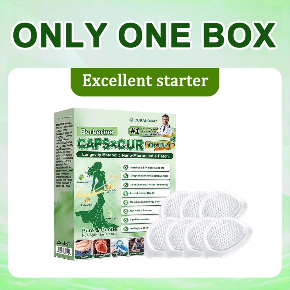 🔥 Curalona® Enhanced 10-in-1 Microneedle Patches — A Synergistic Blend of Berberine and NAD+ to Support Metabolic Health, Promote Skin Renewal, and Alleviate Joint Discomfort — Visible Results in 7 Days
