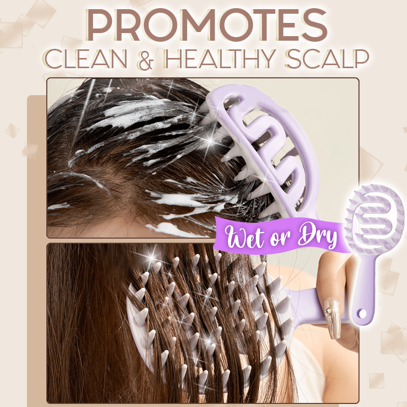 Hollow Out Shampoo Brush Scalp Massager