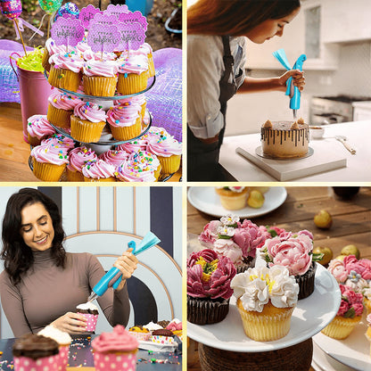 Cake Decorating Piping Pen Tool and Nozzle Set