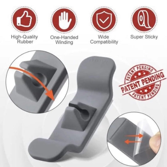 6 Pack Cord Organizer for Kitchen Appliance,Cord Wrap Cords Holder Cable Organizer, Cord Winder Usefull Kitchen Gadgets Gifts for New Home Must Haves Rubber