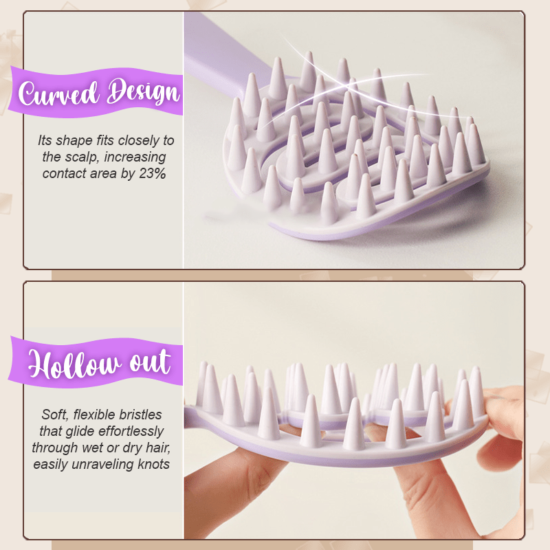 Hollow Out Shampoo Brush Scalp Massager