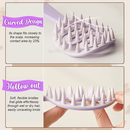 Hollow Out Shampoo Brush Scalp Massager