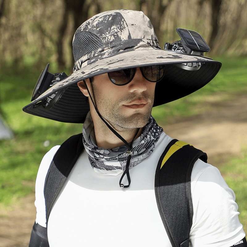 Last Day 75% OFF🔥2026 Summer Hot Sale🔥 New Ultralight Solar Fan Sun Hat – Lighter Than a Baseball!⚾(Only 11oz)