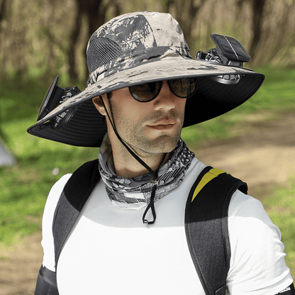 Last Day 75% OFF🔥2026 Summer Hot Sale🔥 New Ultralight Solar Fan Sun Hat – Lighter Than a Baseball!⚾(Only 11oz)