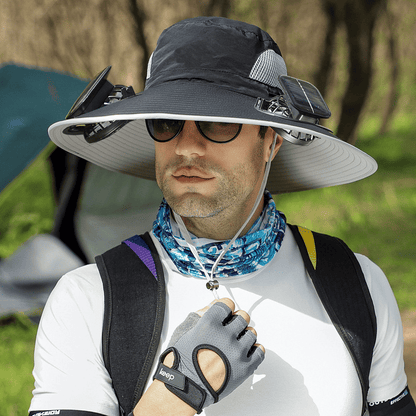 Last Day 75% OFF🔥2026 Summer Hot Sale🔥 New Ultralight Solar Fan Sun Hat – Lighter Than a Baseball!⚾(Only 11oz)