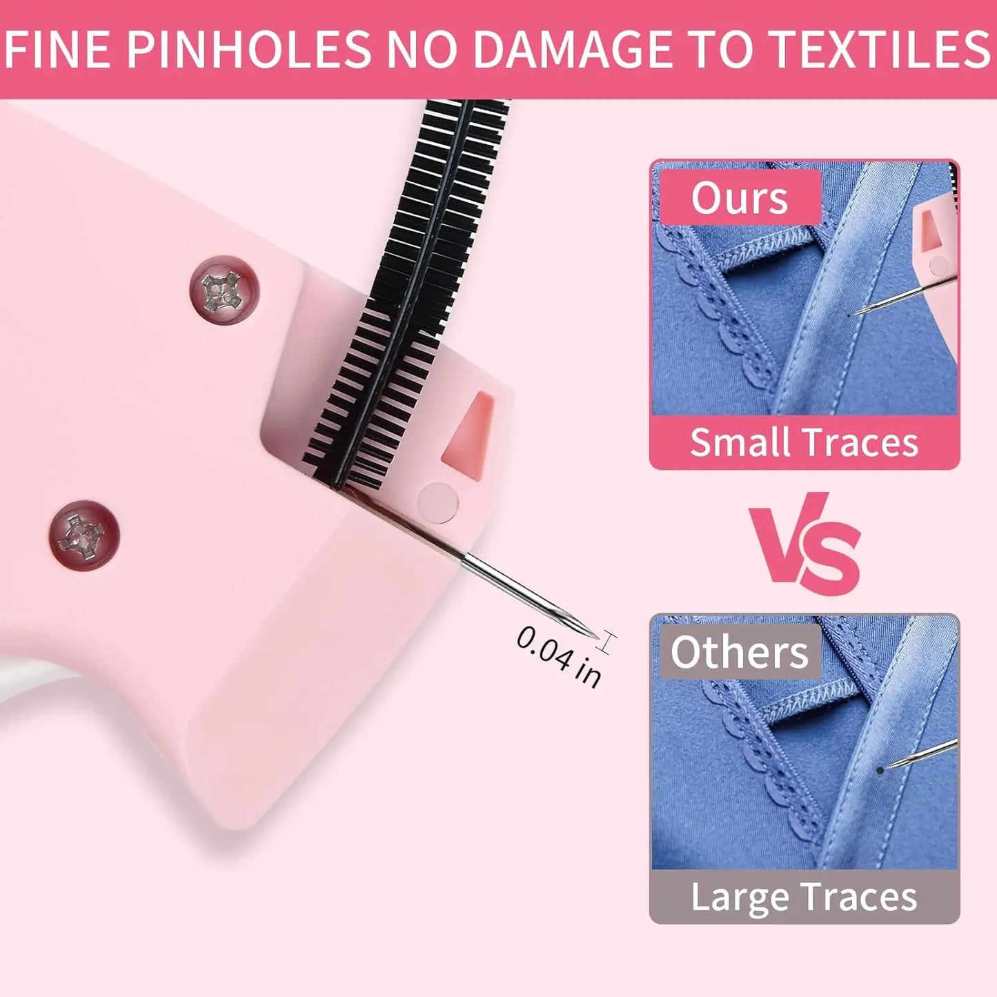 Quick Clothing Fixer diy clothing Garment Repair Tool Clothing Label tool 4000 Fasteners (2000 White + 2000 Black) Clothing Label Gun 6 Needles Quick Stitch Cloth Fixer Pink