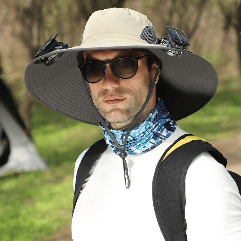 Last Day 75% OFF🔥2026 Summer Hot Sale🔥 New Ultralight Solar Fan Sun Hat – Lighter Than a Baseball!⚾(Only 11oz)