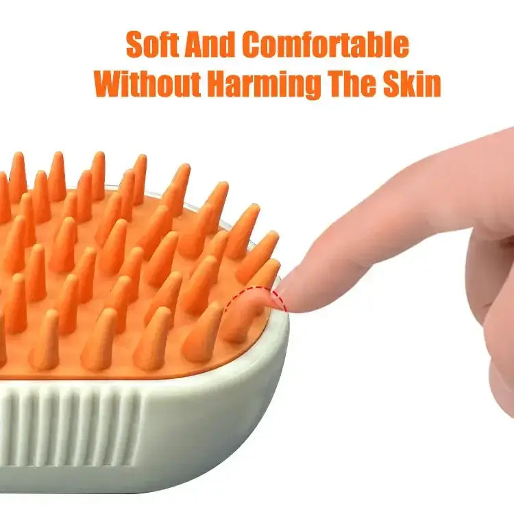 2-in-1 Steam Grooming & Massage Brush