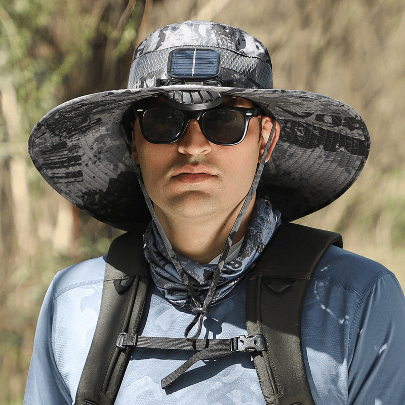 Last Day 75% OFF🔥2026 Summer Hot Sale🔥 New Ultralight Solar Fan Sun Hat – Lighter Than a Baseball!⚾(Only 11oz)