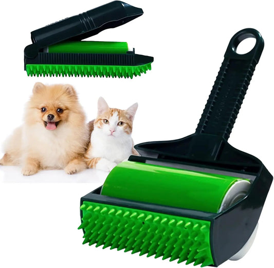 Washable Reusable Gel Lint Roller for Pet Hair, Dog Cat Pet Hair Remover for Clothes, Laundries, Dust Fuzz Fur - Sticky Cleaner - Fur Removal Tool