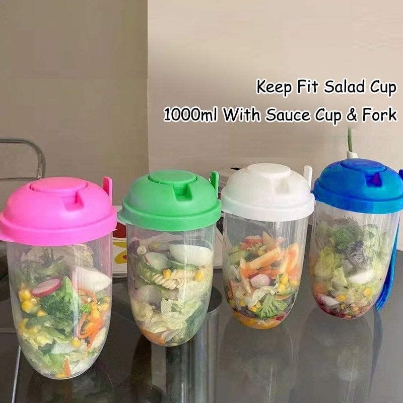 🔥 BUY 2 GET 3🔥2022  Keep Fit Salad Meal Shaker Cup