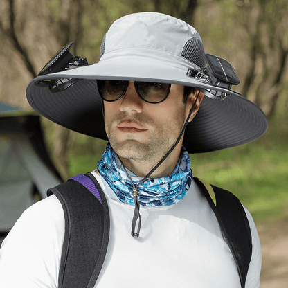 Last Day 75% OFF🔥2026 Summer Hot Sale🔥 New Ultralight Solar Fan Sun Hat – Lighter Than a Baseball!⚾(Only 11oz)