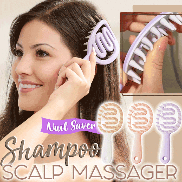Hollow Out Shampoo Brush Scalp Massager