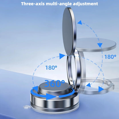 360° Adjustable Vacuum Magnetic Phone Holder, Suction Cup Phone Mount for Magsafe, Portable Cell Phone Holder for Car,Makeup/Gym/Mirror, Fit for All iphone iphone 11 and above