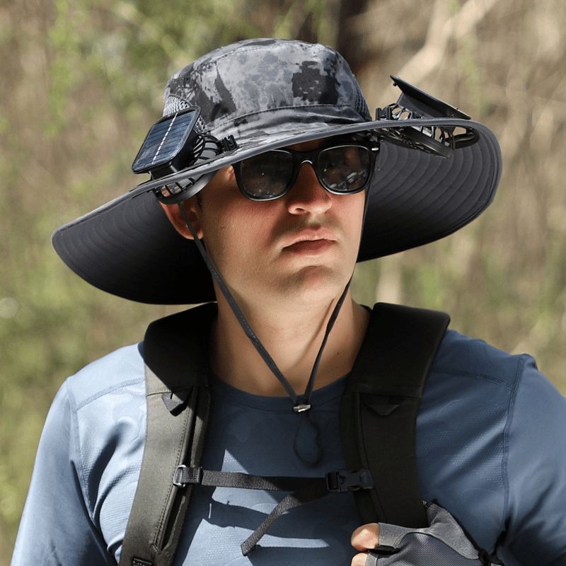 Last Day 75% OFF🔥2026 Summer Hot Sale🔥 New Ultralight Solar Fan Sun Hat – Lighter Than a Baseball!⚾(Only 11oz)