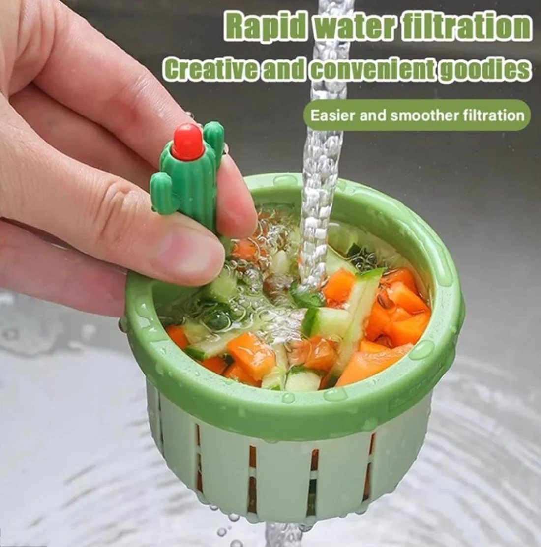🔥LAST DAY 49% OFF-2026 New Upgraded Cactus Sink Strainer