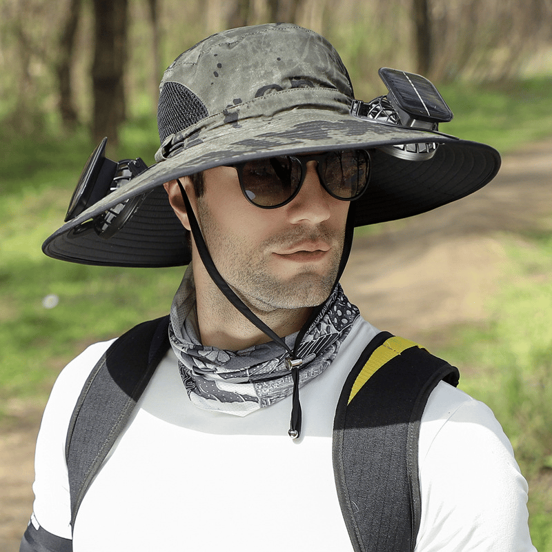 Last Day 75% OFF🔥2026 Summer Hot Sale🔥 New Ultralight Solar Fan Sun Hat – Lighter Than a Baseball!⚾(Only 11oz)