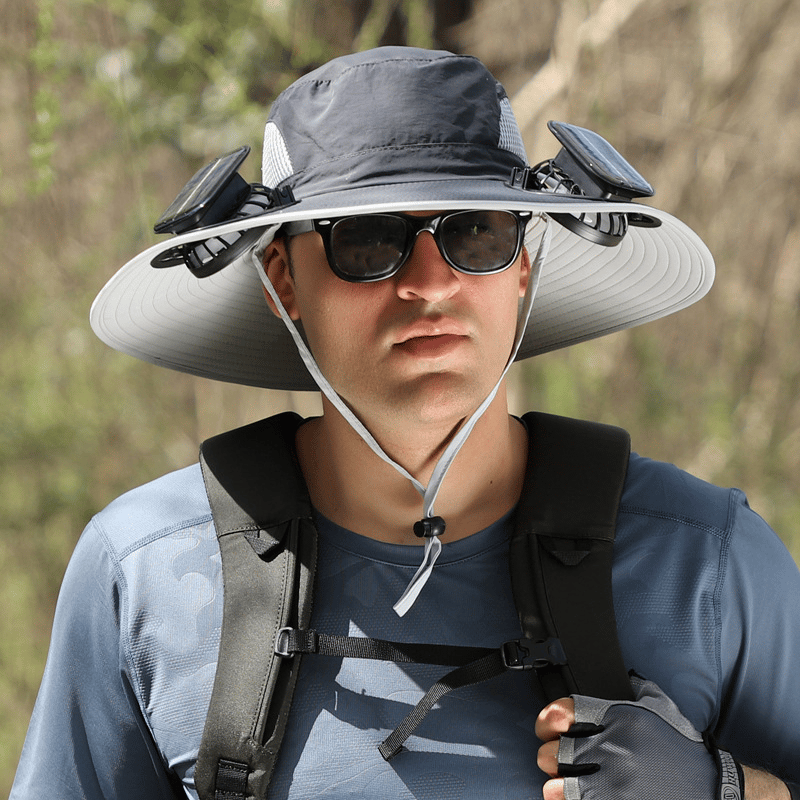 Last Day 75% OFF🔥2026 Summer Hot Sale🔥 New Ultralight Solar Fan Sun Hat – Lighter Than a Baseball!⚾(Only 11oz)