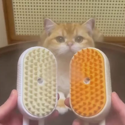2-in-1 Steam Grooming & Massage Brush